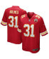 Фото #2 товара Men's Priest Holmes Red Kansas City Chiefs Game Retired Player Jersey
