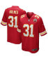 ფოტო #2 პროდუქტის Men's Priest Holmes Red Kansas City Chiefs Game Retired Player Jersey