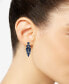 ფოტო #2 პროდუქტის Blue Sapphire (6-1/2 ct. t.w.) & White Sapphire (1/2 ct. t.w.) Chandelier Earrings in Sterling Silver, Created for Macy's