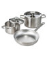 Фото #1 товара Graphite 5Pc Recycled 18/10 Stainless Steel Cookware Set