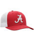 Фото #4 товара Men's Crimson, White Alabama Crimson Tide Trucker Snapback Hat