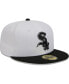 Men's White, Black Chicago White Sox Optic 59FIFTY Fitted Hat