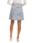 Oscar De La Renta Denim Tweed A-Line Skirt Women's
