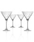 Фото #1 товара Fleur De Lis Martini 10Oz - Set Of 4 Glasses