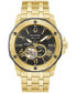 ფოტო #1 პროდუქტის Men's Automatic Marine Star Gold-Tone Stainless Steel Bracelet Watch 45mm