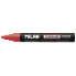 Фото #1 товара MILAN Display Box 12 Fluoglass Markers Chisel Tip 2 4 mm Red Colour