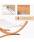 Фото #2 товара Extra-Large Outdoor Boho Hammock with Stand for Ultimate Relaxation
