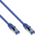 Фото #3 товара InLine Patch Cable S/FTP PiMF Cat.6A halogen free 500MHz blue 0.3m