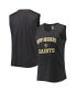 Women's Heather Charcoal New Orleans Saints Plus Size Tank Top