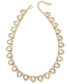 Фото #1 товара On 34th gold-Tone Crystal Heart All-Around Collar Necklace, 16" + 2" extender, Created for Macy's