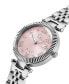 ფოტო #4 პროდუქტის Gc Flair Women's Swiss Silver-Tone Stainless Steel Bracelet Watch 34mm