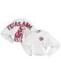 Women's White Texas A M Aggies Raw Hem Cropped Long Sleeve T-shirt