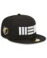 Фото #1 товара Men's Black Memphis Grizzlies 2023/24 City Edition 59FIFTY Fitted Hat