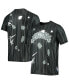 ფოტო #1 პროდუქტის Men's Black Brooklyn Nets Striped Splatter T-shirt