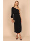 ფოტო #21 პროდუქტის Women's Pontee One Shoulder Pleated Midi Dress