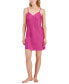 Women's Stretch Satin Chemise, Created for Macy's