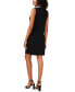 Фото #2 товара Petite Contrast Polo-Collar Sleeveless Shift Dress