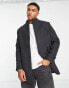 Ben Sherman short funnel coat in charcoal