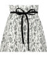 ფოტო #6 პროდუქტის Women's Short Pleated Sleeve Woven Dress with Waist Tie