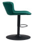 46" Steel, Polyester Tarley Adjustable Base Bar Chair