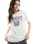 Фото #1 товара Tommy Jeans relaxed varsity t-shirt in white