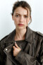 Фото #6 товара Куртка из экокожи ZARA - Модель Faux leather jacket