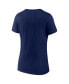 ფოტო #4 პროდუქტის Women's College Navy Seattle Seahawks Slogan V-Neck T-shirt