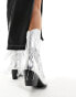 Фото #4 товара Azalea Wang Ranger tassled western boot in silver