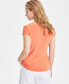 ფოტო #2 პროდუქტის Women's Stretch Knit Cowl-Neck Short-Sleeve Top