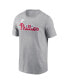 Фото #3 товара Men's Roy Halladay Heather Philadelphia Phillies Cooperstown Collection Fuse Name Number T-Shirt