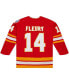 ფოტო #2 პროდუქტის Men's Theoren Fleury Red Calgary Flames 1988/89 Blue Line Player Jersey