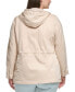 Фото #2 товара Plus Size Zip-Front Long-Sleeve Hooded Jacket
