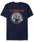 Фото #1 товара Cuphead Men's Vintage-Like Circle Profile Cuphead Short Sleeve T-Shirt