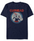 Cuphead Men's Vintage-Like Circle Profile Cuphead Short Sleeve T-Shirt Синий, XL - фото #1