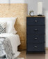 Фото #2 товара 4 Drawer Chest Dresser with Wood Top