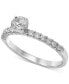 ფოტო #1 პროდუქტის Diamond Engagement Ring (1/2 ct. t.w.) in 14K White or Yellow Gold