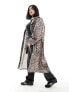 Фото #5 товара ASOS DESIGN Curve long raincoat in animal print