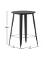 Фото #13 товара Dryden Indoor/Outdoor Bar Top Table, 30" Round All Weather Poly Resin Top With Steel Base