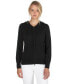 Фото #1 товара Women's 100% Pure Cashmere Long Sleeve Zip Hoodie Cardigan Sweater