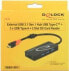 HUB USB Delock 1x SD 1x microSD + 3x USB-A 3.1 Gen1 (62900)
