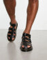 Dr Martens Garin sandals in back brando leather