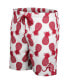 Фото #3 товара Men's White, Crimson Alabama Crimson Tide Pineapple Swim Shorts