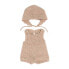 Фото #1 товара Кукла для девочек MINILAND Knitted Outfit 38 cm Romper & Bonnet clothing set