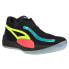 Фото #2 товара Puma Rise Nitro Basketball Mens Black Sneakers Athletic Shoes 37701203