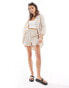 Esmee Exclusive beach short co-ord in oat