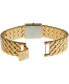 ფოტო #2 პროდუქტის Women's Luxury 23K Gold Plated Small Square Weave Bracelet