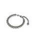 ფოტო #4 პროდუქტის Round Cut, Black, Ruthenium Plated Imber Tennis Bracelet