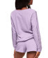 ფოტო #2 პროდუქტის Women's Alexia Sweatshirt & Short Loungewear Set