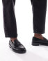 Stradivarius loafer in black