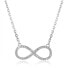 Silver infinity necklace AGS778 / 48